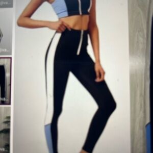 Solid and Striped leggings